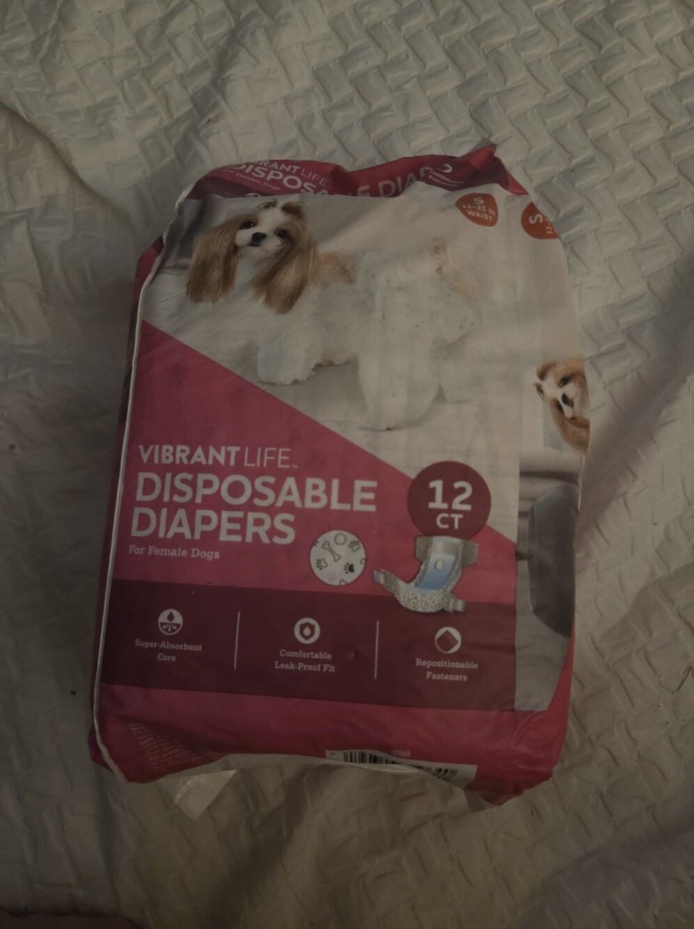 NEW Disposable Dog Doggie Diapers - 12 Count Rj1